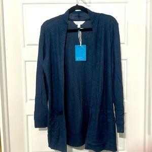 NWT Market & Spruce, Heather brushed waffle cardigan. Size L